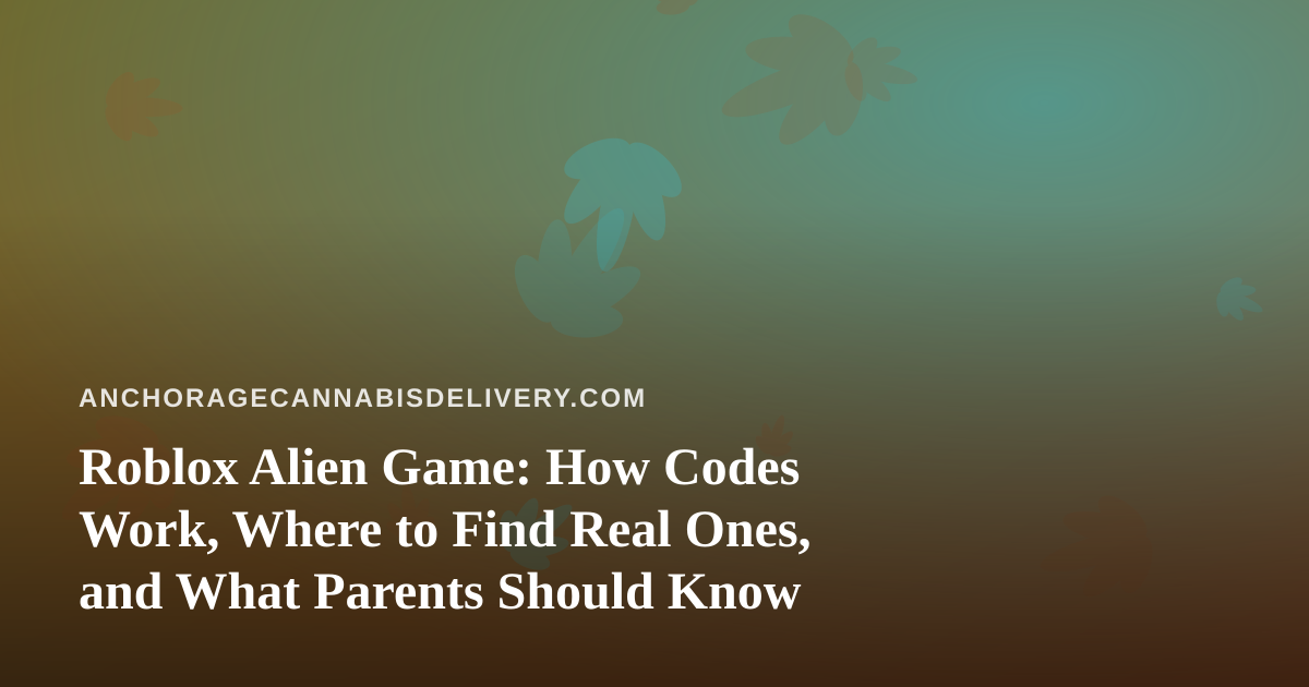 Roblox Alien Game: How Codes Work, Where to Find Real Ones, and What Parents Should Know